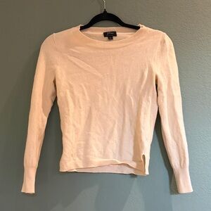 J. Crew Cream Long Sleeve Sweater